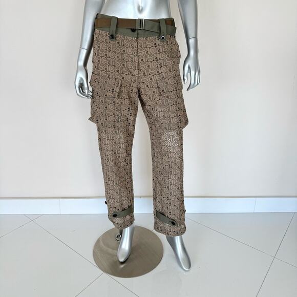 SACAI women pants embroidery size 2 or M Authentic Retail 1950$ - Picture 1 of 12